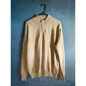 GOBI Pullover 100% Mongolian Beige Cashmere Sweater